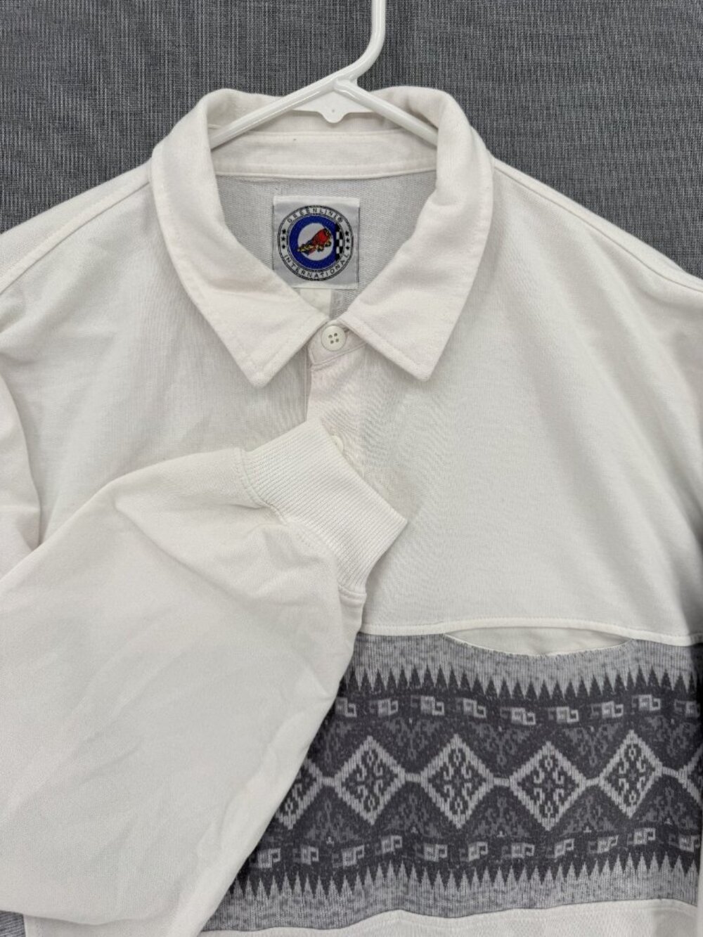 Vtg 90s Greenline International Rugby Long Sleeve Shirt Mens XL Colorblock Y2K